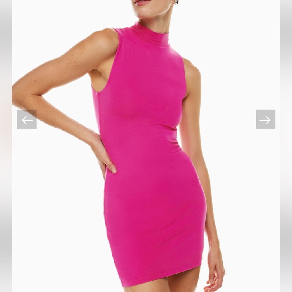 Babaton Contour Mockneck Mini Dress Granita Pink